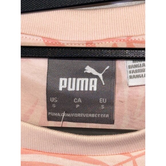 Puma Men's Summer Court All Over Print T-Shirt, Cloud Pink, Size S, NWT - Picture 4 of 5